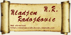 Mlađen Radojković vizit kartica